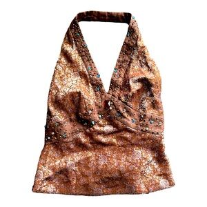 The Limited halter top with embellishments